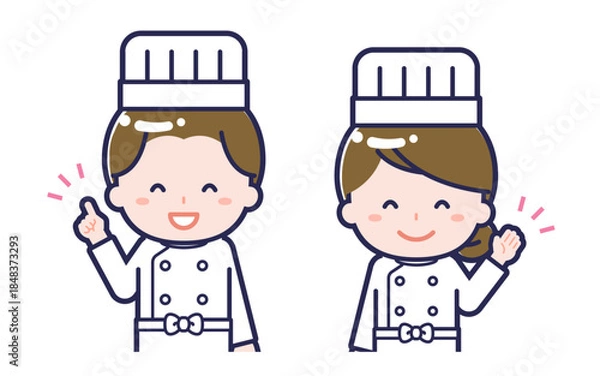 Obraz シェフ／2人組／男女 01