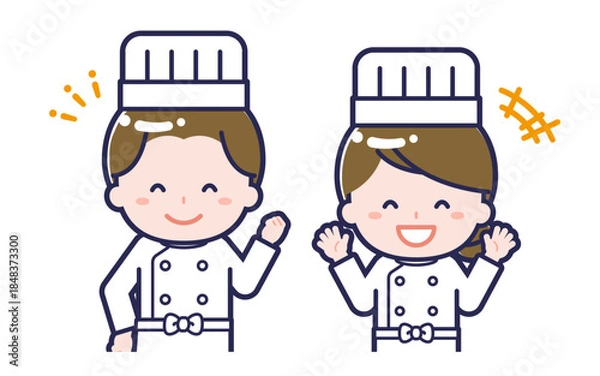 Obraz シェフ／2人組／男女 02