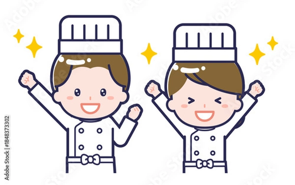 Obraz シェフ／2人組／男女 03