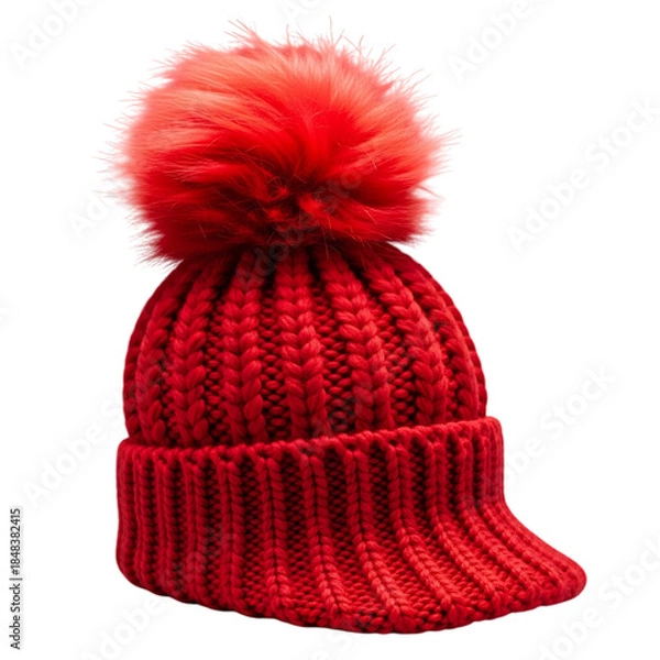 Fototapeta red winter cap