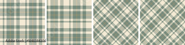 Fototapeta tartan pattern set.checkered fabric texture background.