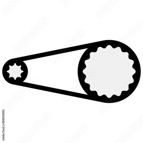 Obraz bike chainring icon