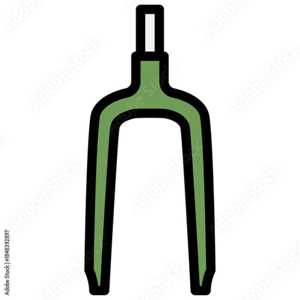 Obraz bike fork icon