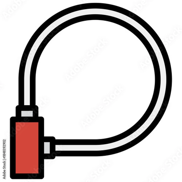 Obraz bike lock icon