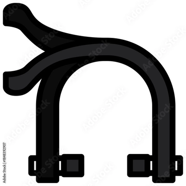 Obraz bike u-brake icon