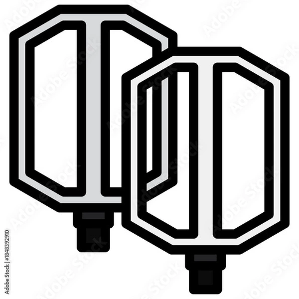 Obraz bike pedal icon