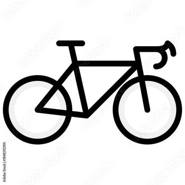 Obraz bicycle icon vector illustration