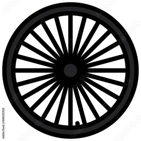 Obraz wheel with tire