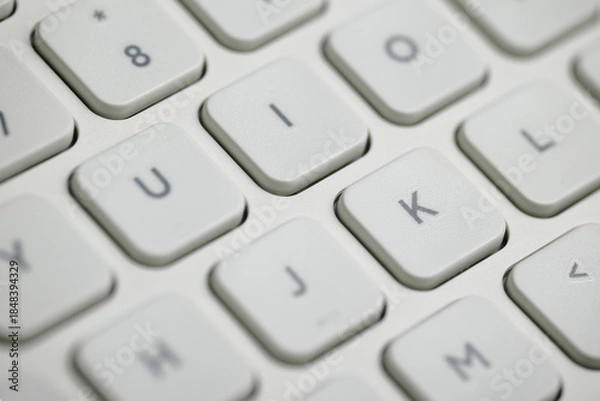 Obraz Close look at a Membrane Keyboard with letters