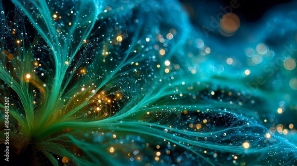 Fototapeta Glowing strands