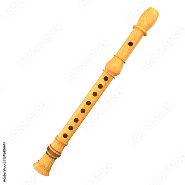 Fototapeta Flute 3D Illustration