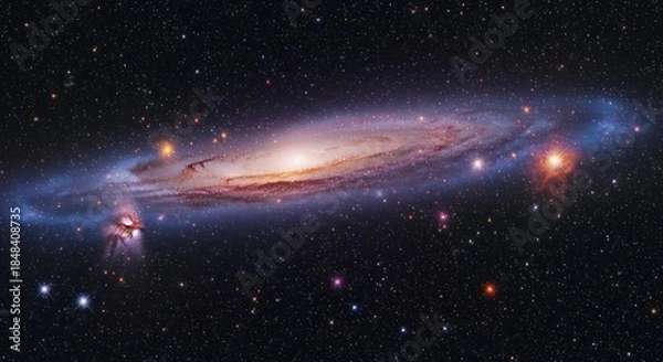 Obraz space galaxy in space