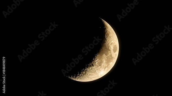Obraz Crescent Moon in Dark Space