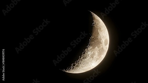 Obraz Crescent Moon in Dark Space