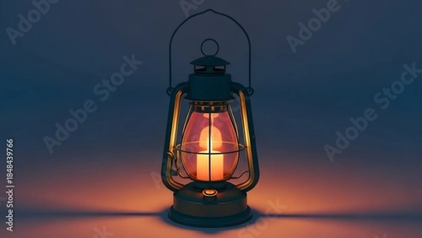 Obraz Vintage Lantern with Warm Glow