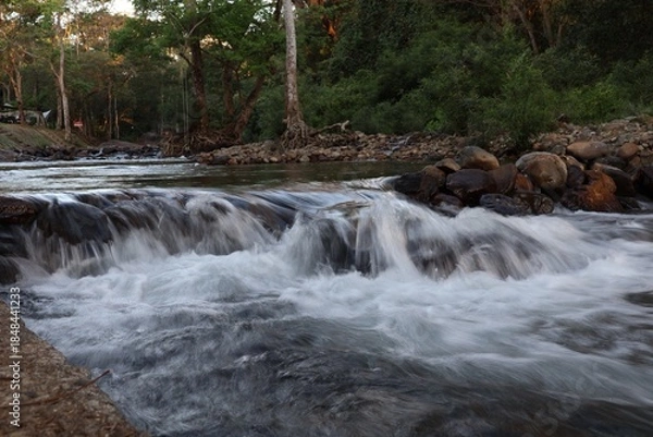 Obraz waterfall in the forest
