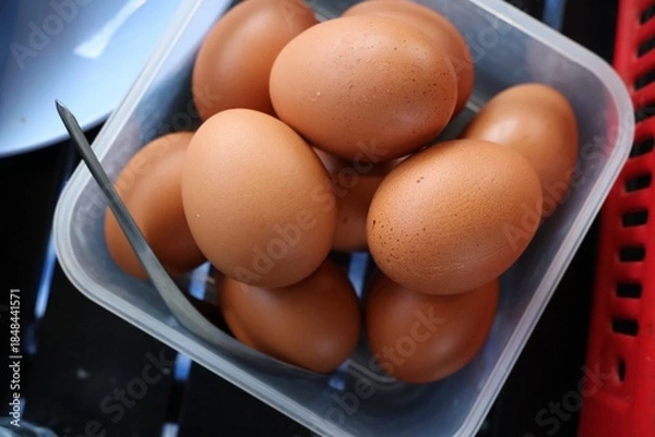 Obraz eggs in a basket