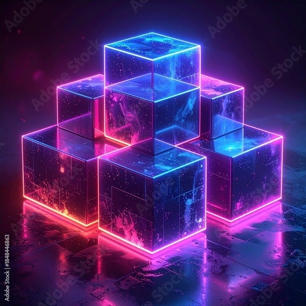 Fototapeta abstract blue background