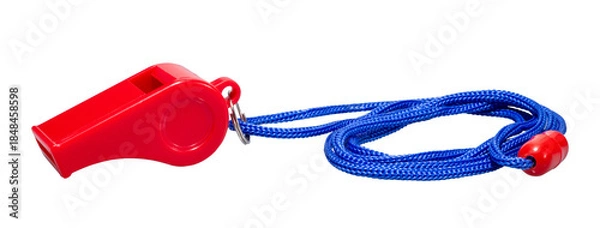 Obraz 紐のついた赤いホイッスル