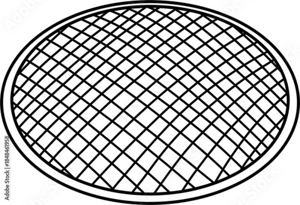 Obraz 고기그릴 흑백