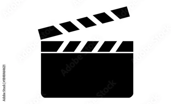 Obraz 趣味：シネマやエンターテインメントを象徴する白黒アイコン