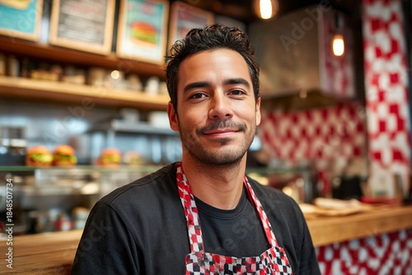 Obraz Professional waiter mixologist