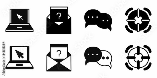 Obraz Support icon on white background. Vector logo support illustration.