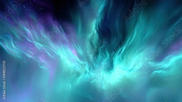 Obraz Abstract Colorful Space Nebula