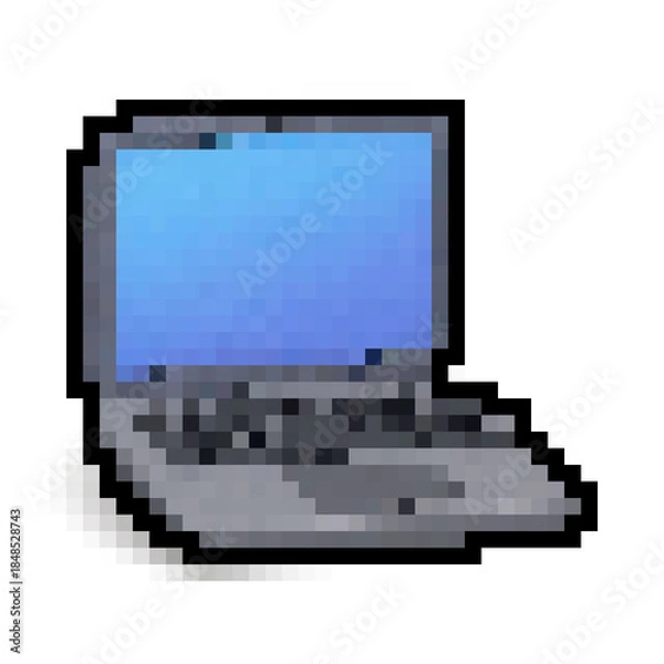 Obraz Pixel Art Laptop Icon