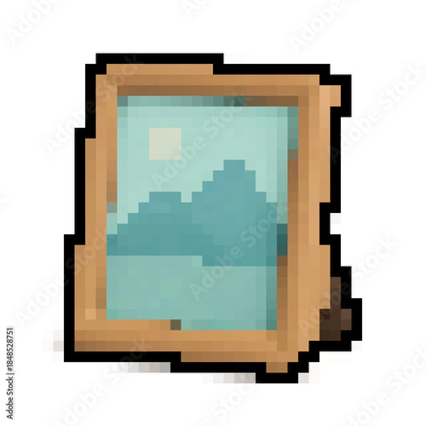 Obraz Pixel Art Picture Frame Icon