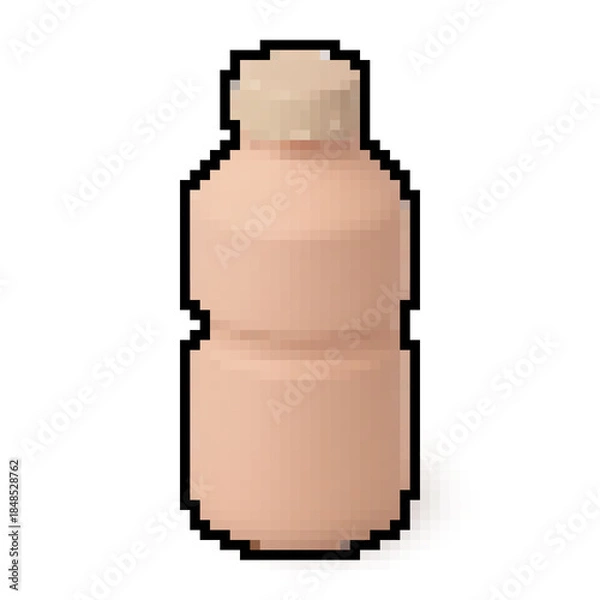 Obraz Pixel Art Bottle Icon