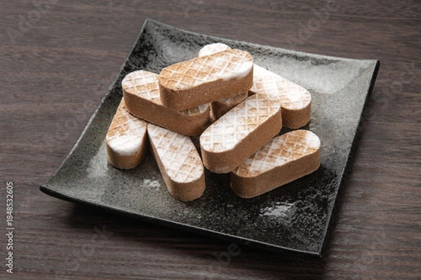 Obraz 日本の伝統駄菓子、麦こがし