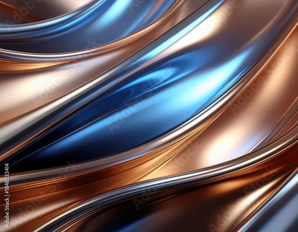 Fototapeta Metallic Waves