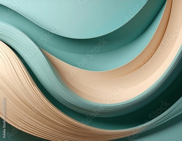 Obraz Stylish Curved Layers