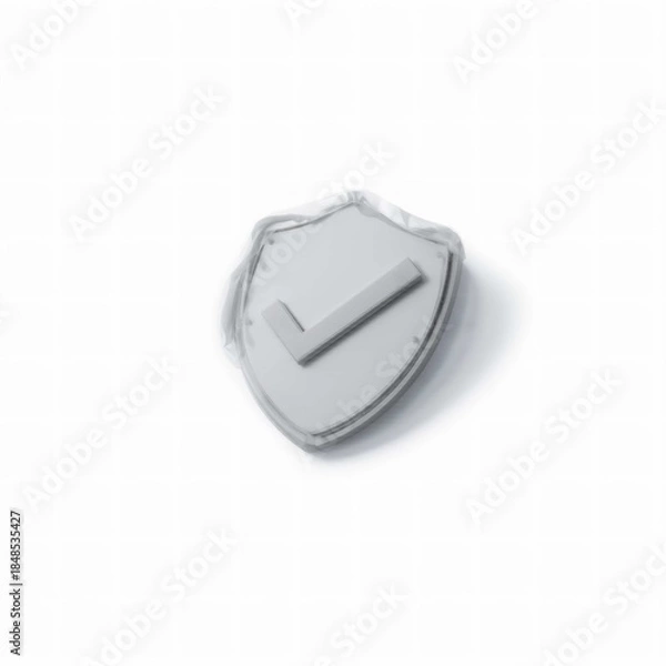Obraz Security Shield Icon with Checkmark, Protection Symbol, Safety Badge