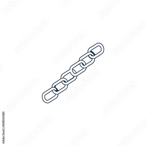 Obraz Chain Link Line Icon