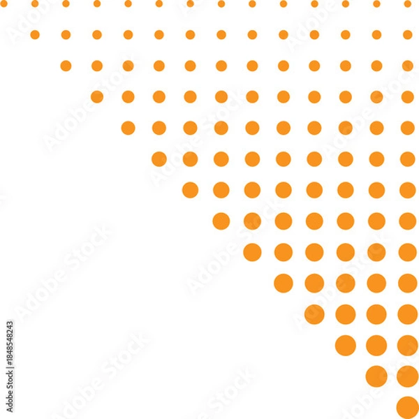 Fototapeta Flat Dot Corner Decoration 