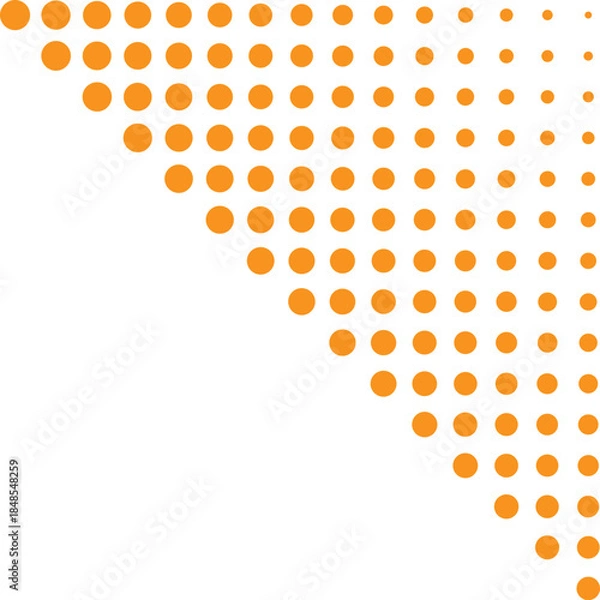 Fototapeta Flat Dot Corner Decoration 