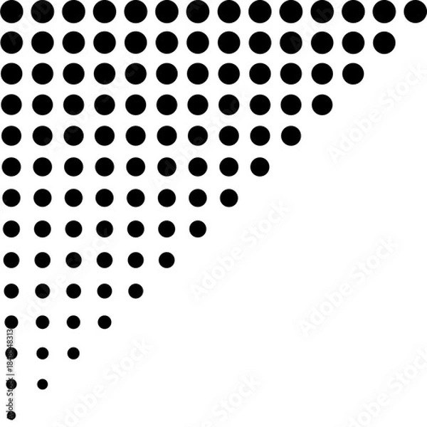 Fototapeta Flat Dot Corner Decoration 