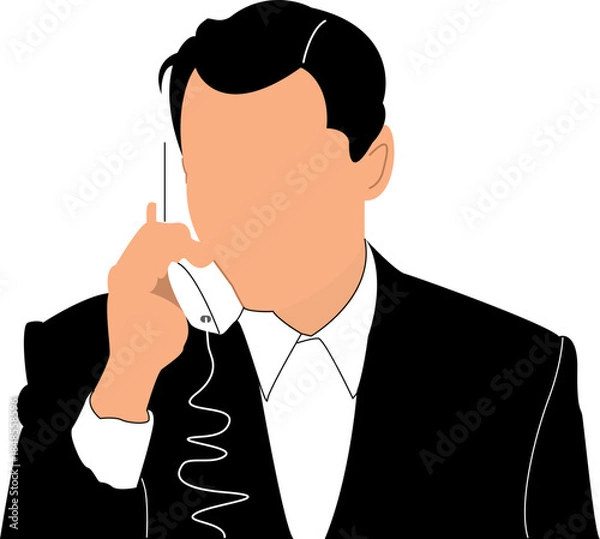 Obraz man with headphones