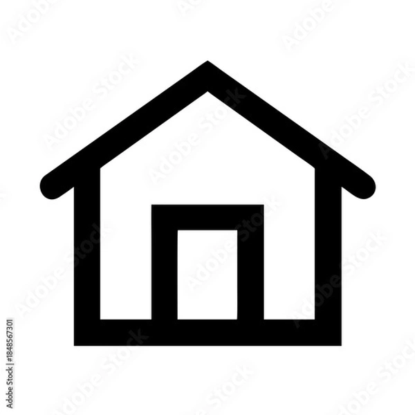 Obraz Villa Icon Vector Illustration