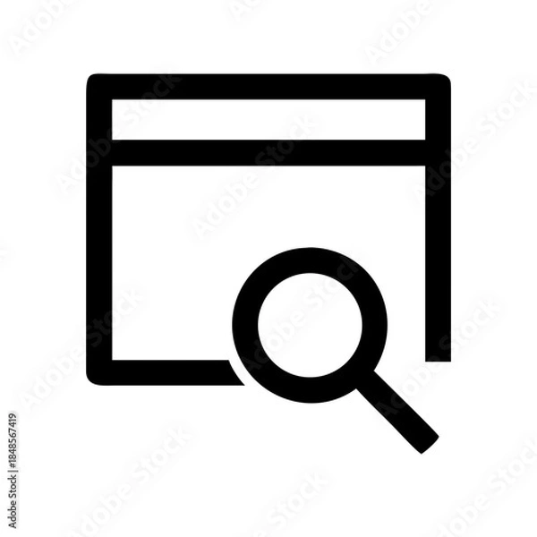 Obraz Window Search Icon Vector Illustration