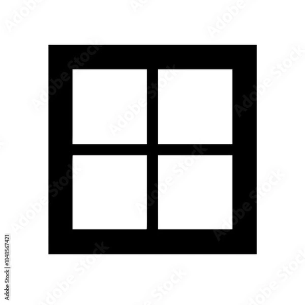 Obraz Window Remove Icon Vector Illustration