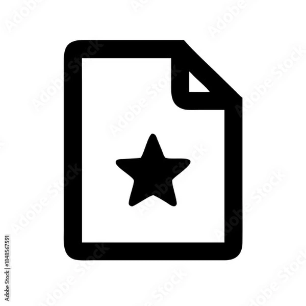 Obraz Document Star Icon