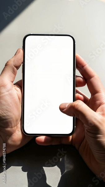 Obraz man holding digital tablet