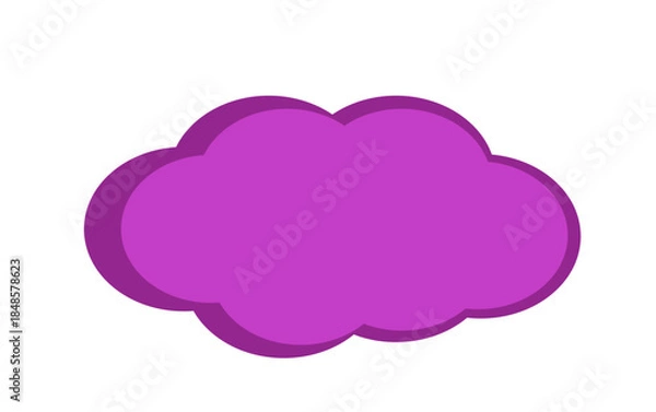 Fototapeta purple cloud on a white background,