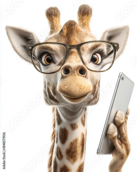 Obraz giraffe call