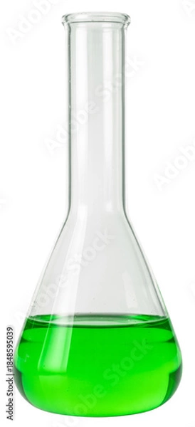 Obraz Erlenmeyer Flask with Green Liquid