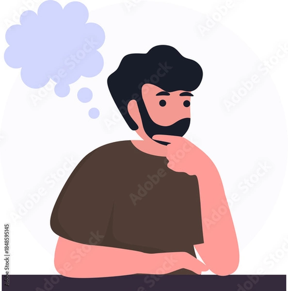 Fototapeta Thinking Concept Illustration