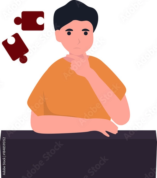 Fototapeta Thinking Concept Illustration